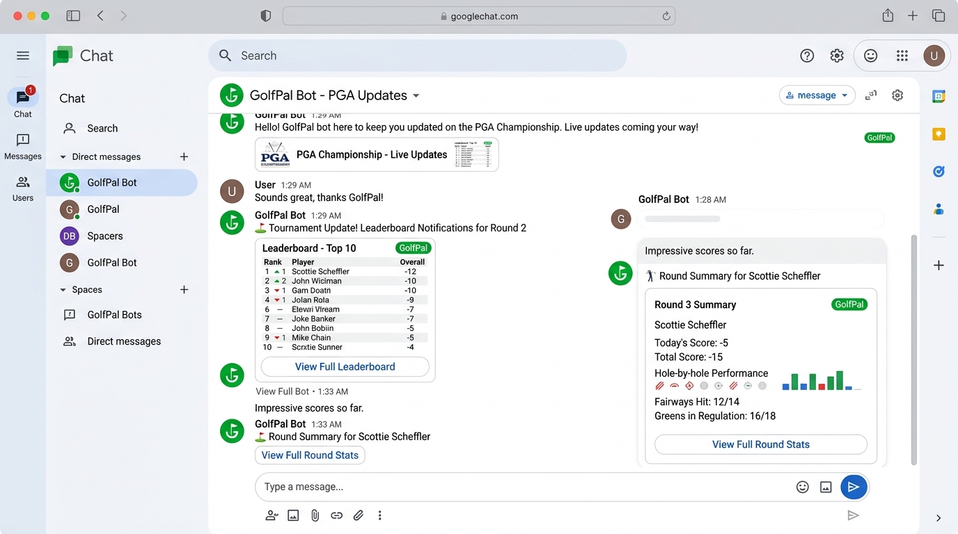 Google Chat App Integration